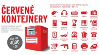 Letáček Asekol s instrukcemi pro červený kontejner